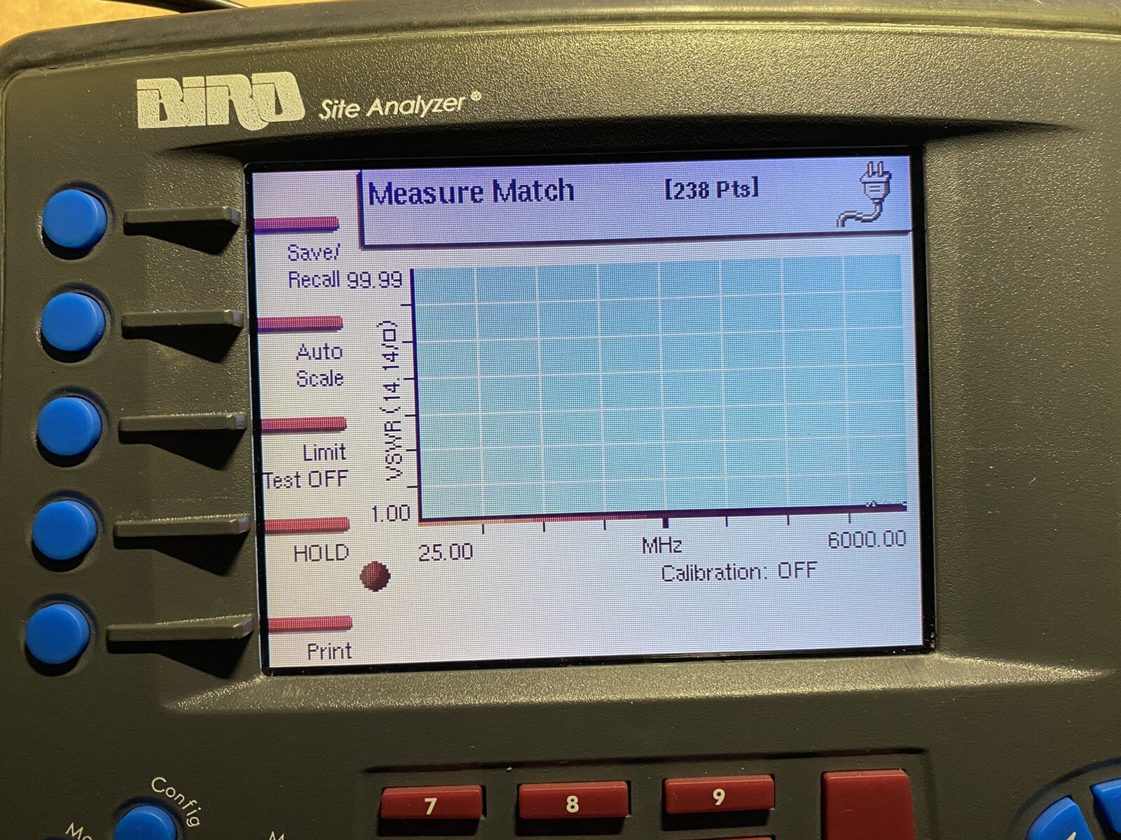 Bird SA-6000EX Cable Antenna Site Analyzer 25-6000 MHz Unit