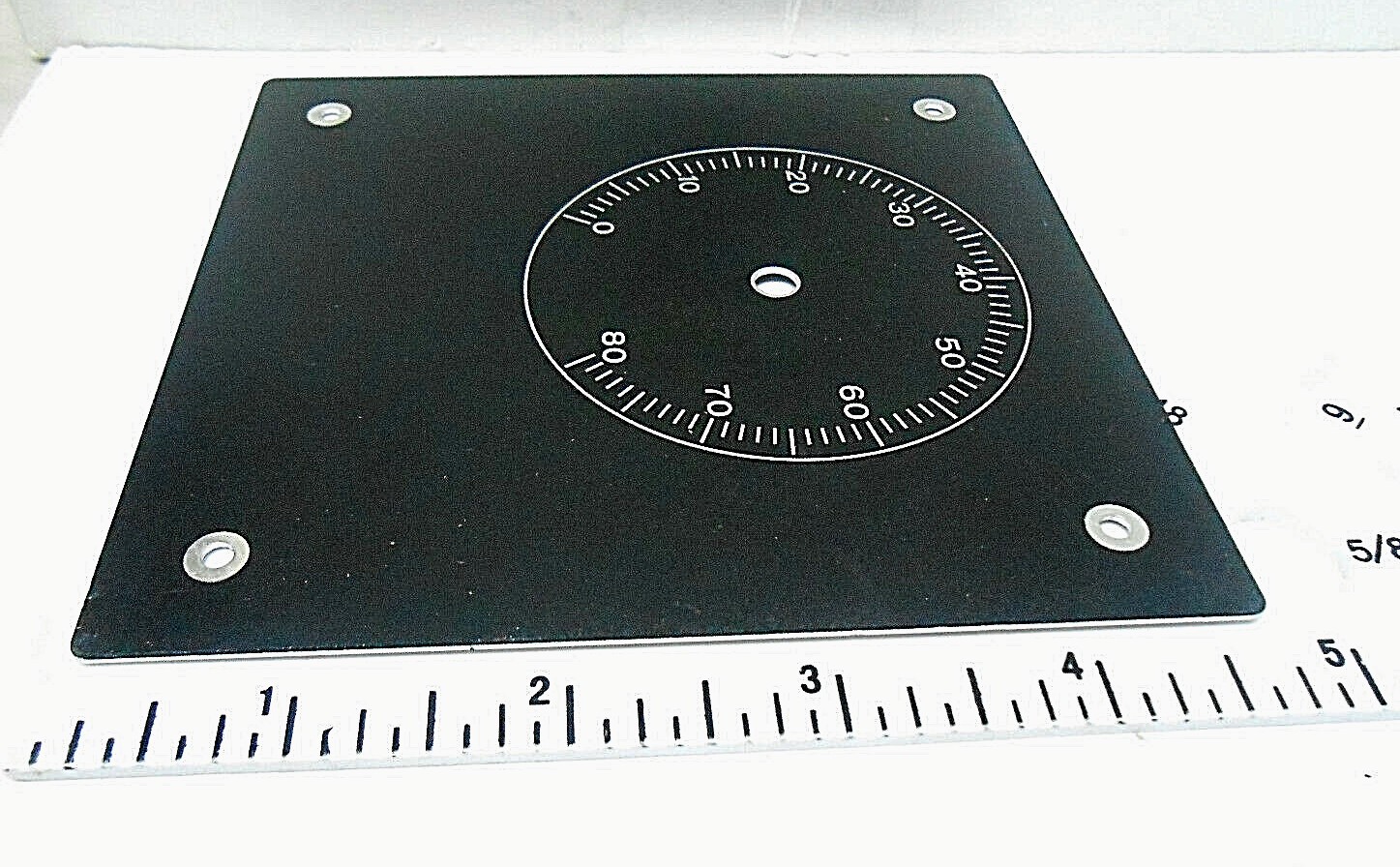 83901 TELETYPE RESISTOR PLATE DIAL, 4-3/4" IN LENGTH NEW OLD STOCK