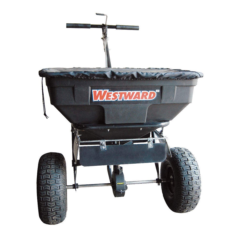 WESTWARD 4UHD1 Broadcast Spreader,125 lb.,Pneumatic 4UHD1
