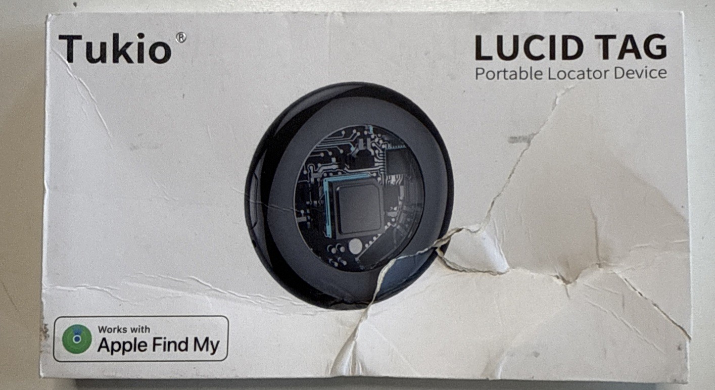 Tukio Lucid Portable Locator Device Air Tracker Tags Bluetooth - 4 Pack, Damage
