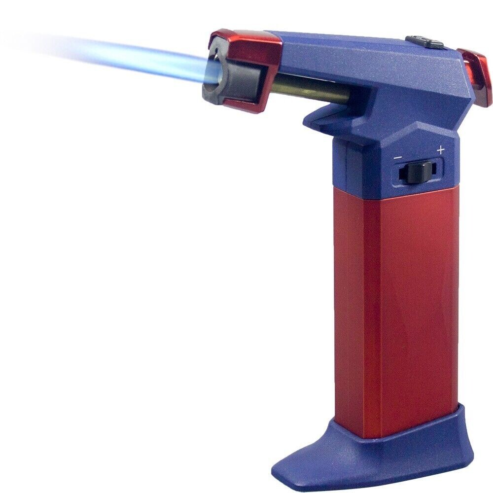 Jumbo Butane Jet Torch Table Lighter Refillable 1300°C/2500°F Windproof w/ Box
