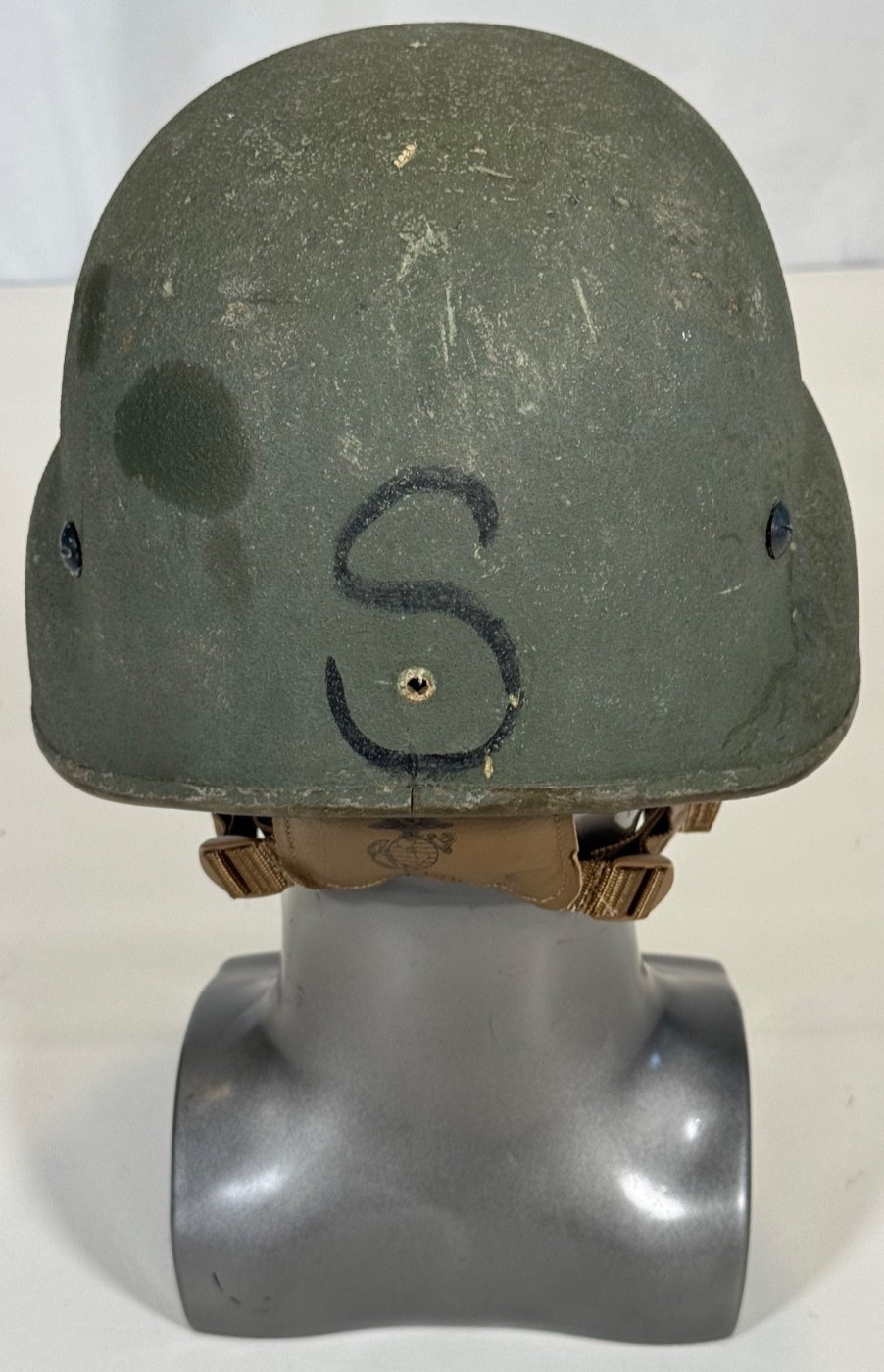 USMC Marine Corps Gentex LWH Lightweight Combat Ballistic Helmet Size Small