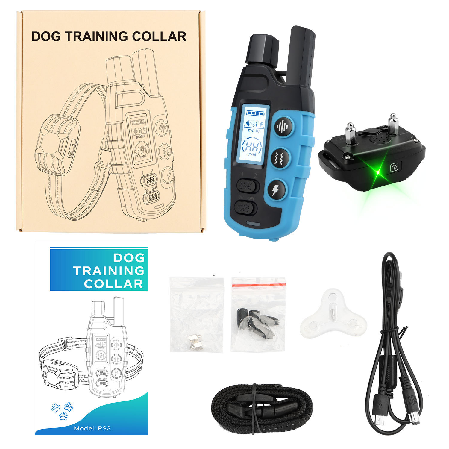 Smart Pet 1100 Yard Remote Dog Training Shock Collar for Small Medium Large Dogs