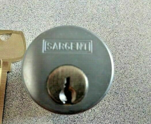 SARGENT 41 MORTISE CYLINDER LA KWY WITH 13-0664 REGULAR CAM 1 1/8" X LA 0 BITTED