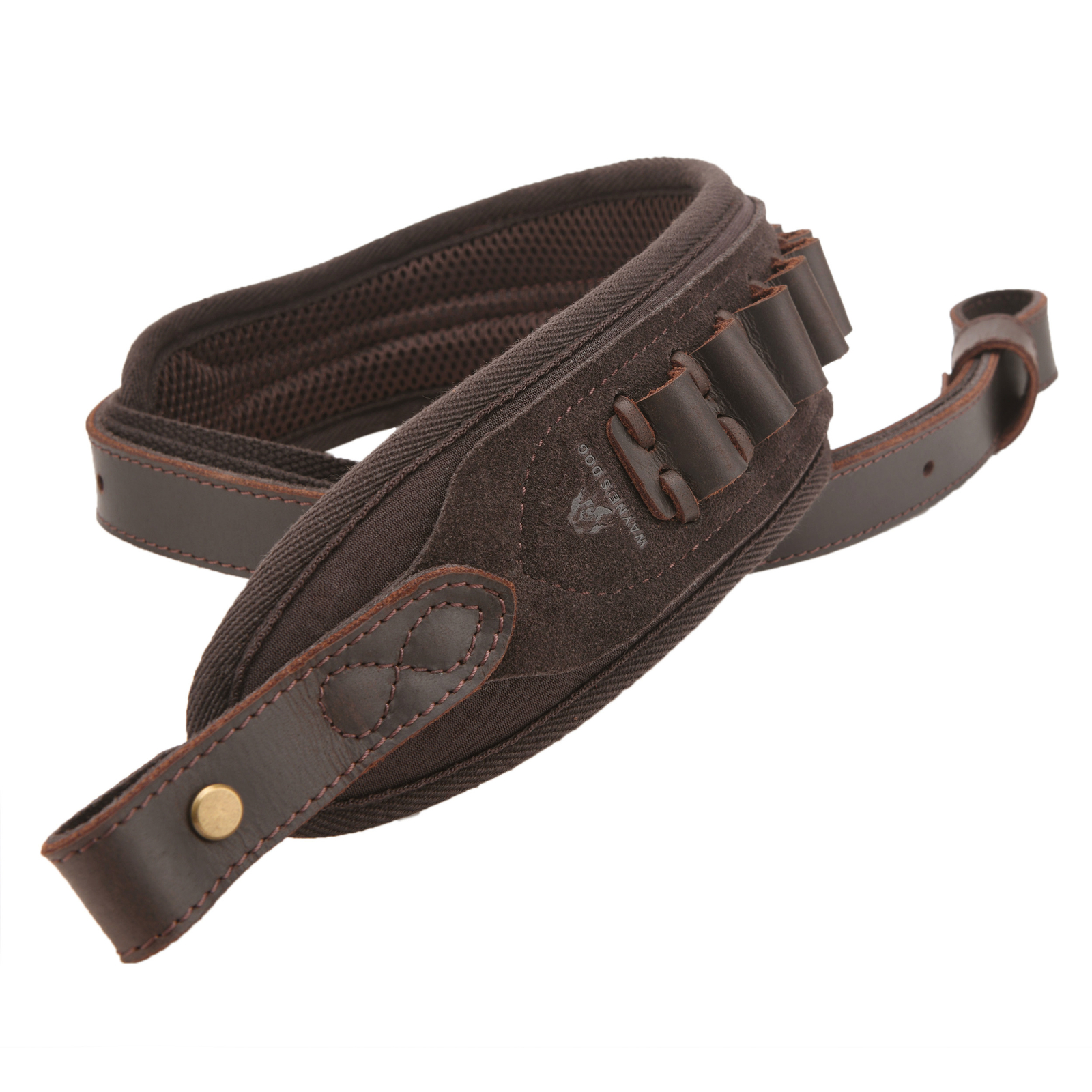 Hunting Ammo Holder Leather Rifle Sling .357.30-06 .22LR 12GA Gun Shoulder Strap