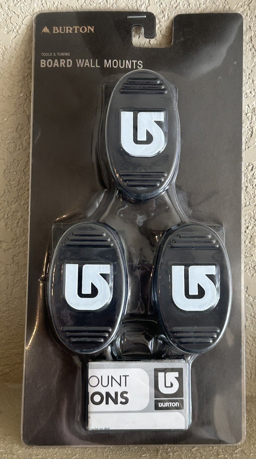 Brand New! BURTON Snowboard WALL MOUNTS (Includes Hardware)