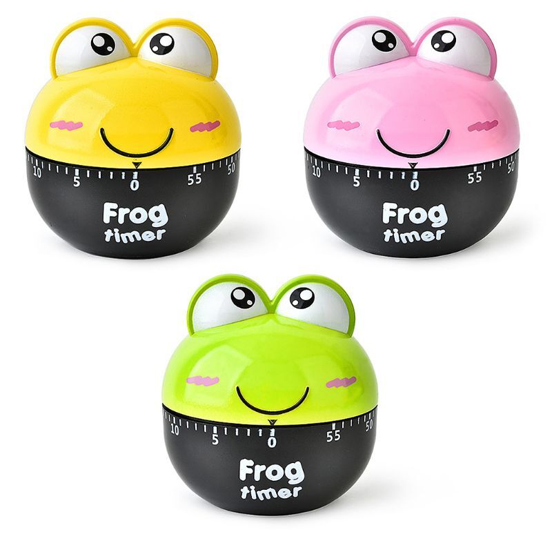 Cartoon for Frog Timer Cooking Mechanical Alarm Sleep Reminder Clocks Kitchen Su