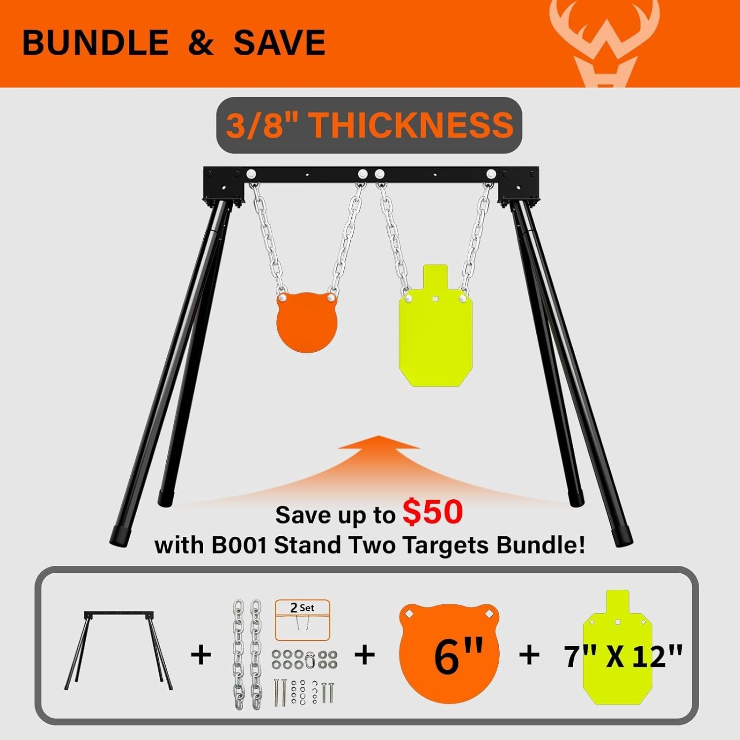 Complete AR500 Steel Target System with Stand & Mounting Kits for Enthusiasts