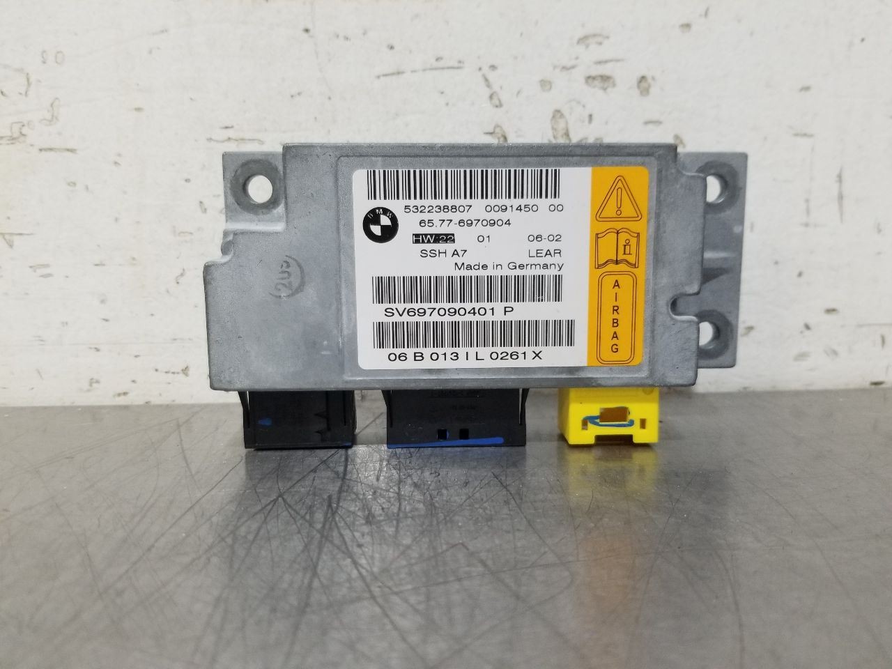 06 2006 BMW 760LI SRS RESTRAINT CONTROL MODULE 65776970904