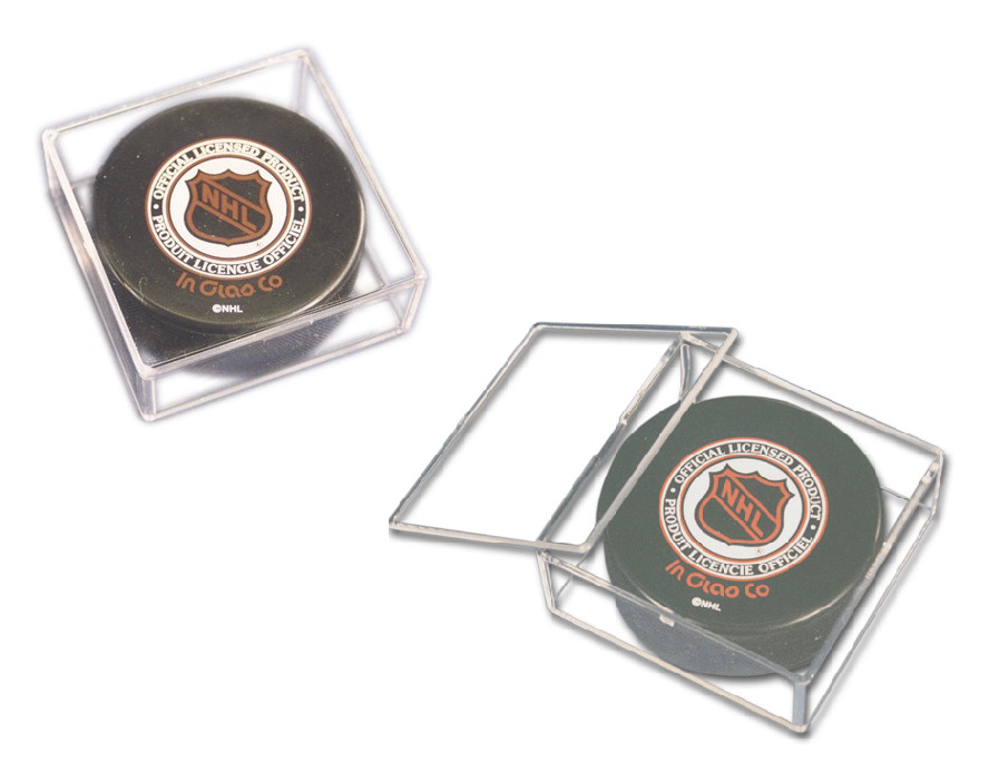 (2 of Pack) Econosafe Square NHL Hockey Puck Holder Case Made In The USA
