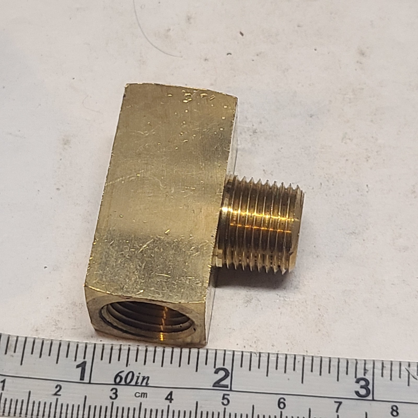 Parker Brass Pipe Branch Tee 3/8" NPT Medium Pressure