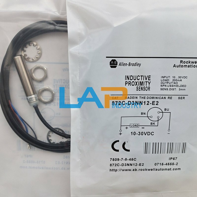 QTY:1 New Inductive Proximity Switch 872C-D3NN12-E2 Proximity Sensor