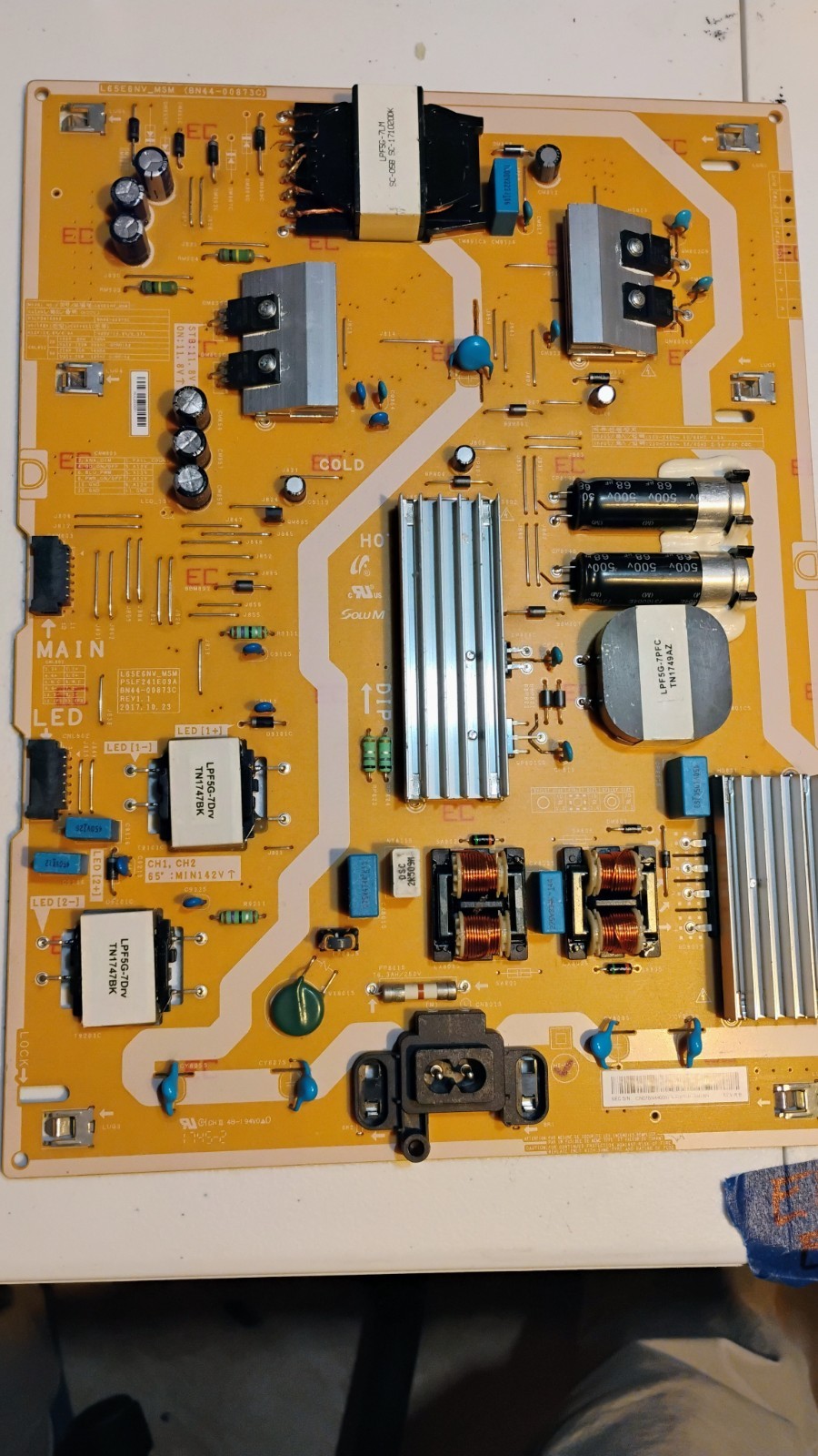 Samsung BN44-00873C Power Supply / LED Board UN65MU6290VXZA