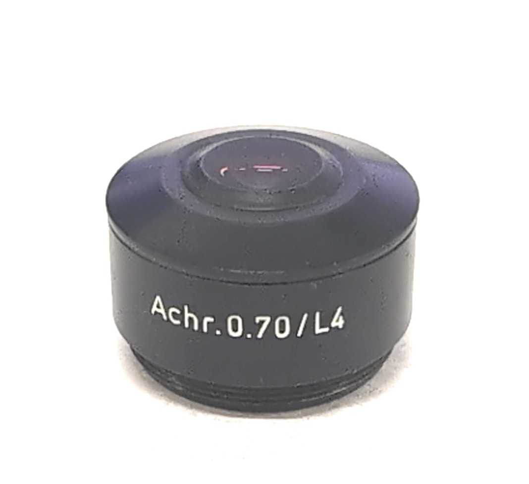 Leitz Wetzlar Achr. 0.70/L4 Microscope Condenser Top Lens Head