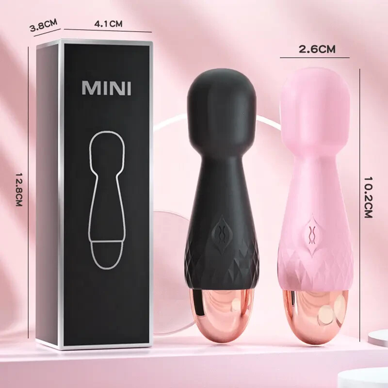 Rechargeable Mini Wand Powerful Bullet Shape 10 Speed Vibrator Massage for Women