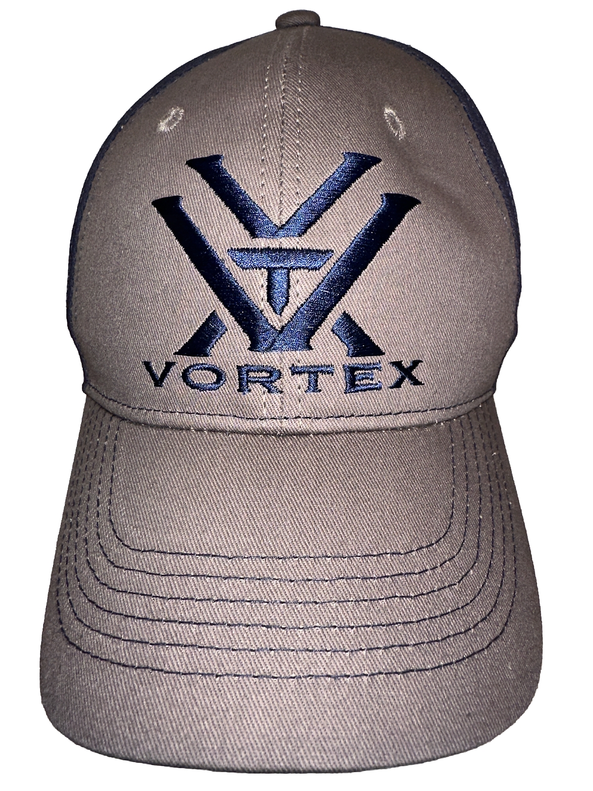 Vortex Snap Back Strap Gray and Blue Hat by Vortex Pristine Condition