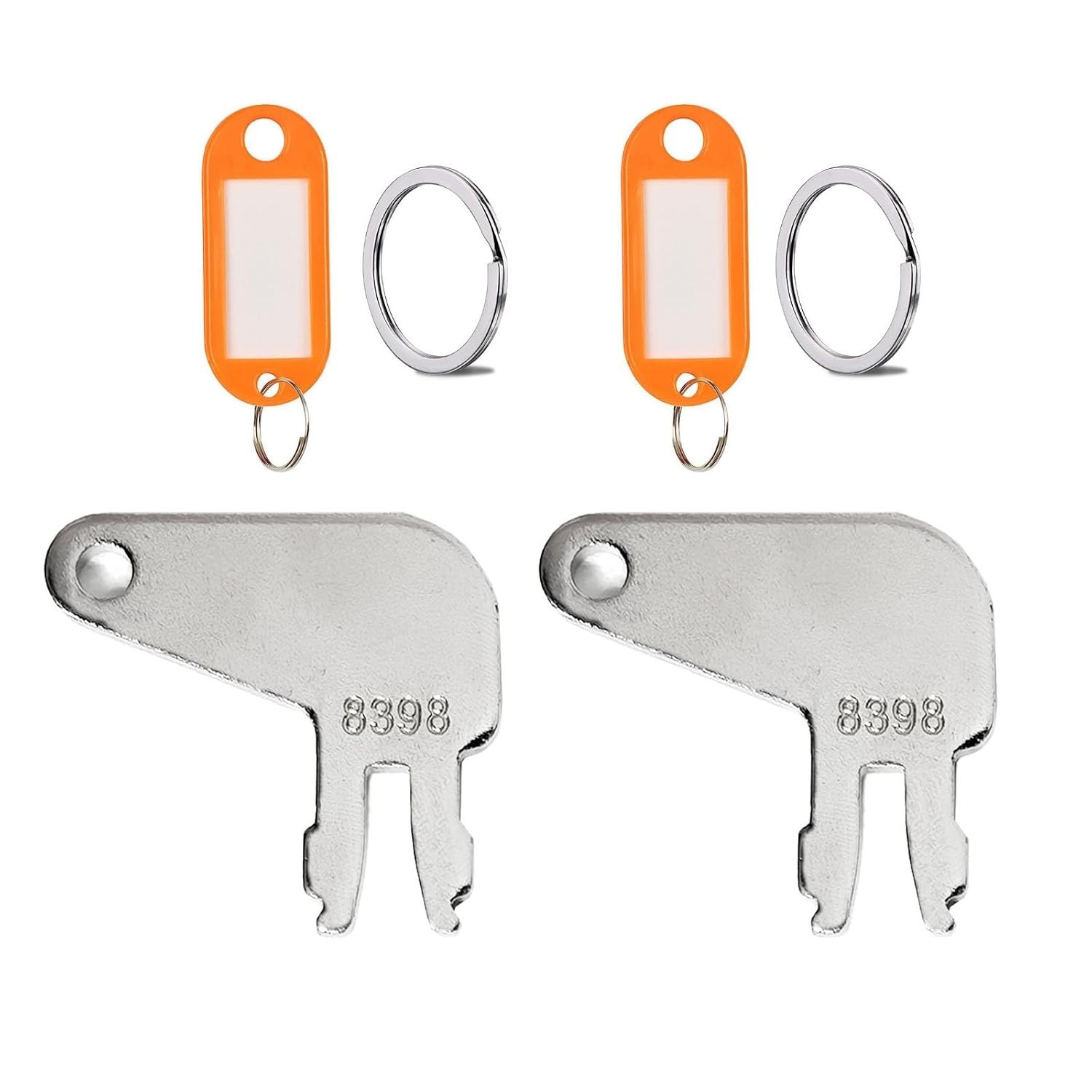 2-Pack Ignition Keys, 8H5306 Master Disconnect Key for Caterpillar CAT