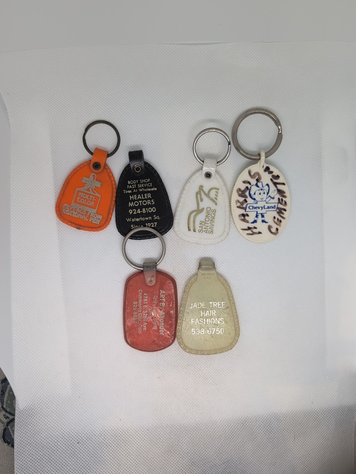 Lot Of 6 Promotional Keychains