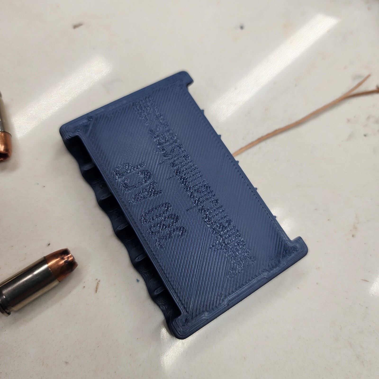 380 ACP Shell Holder For Pocket Carry. DESIGNED FOR EDC Holds 12 Shells Black