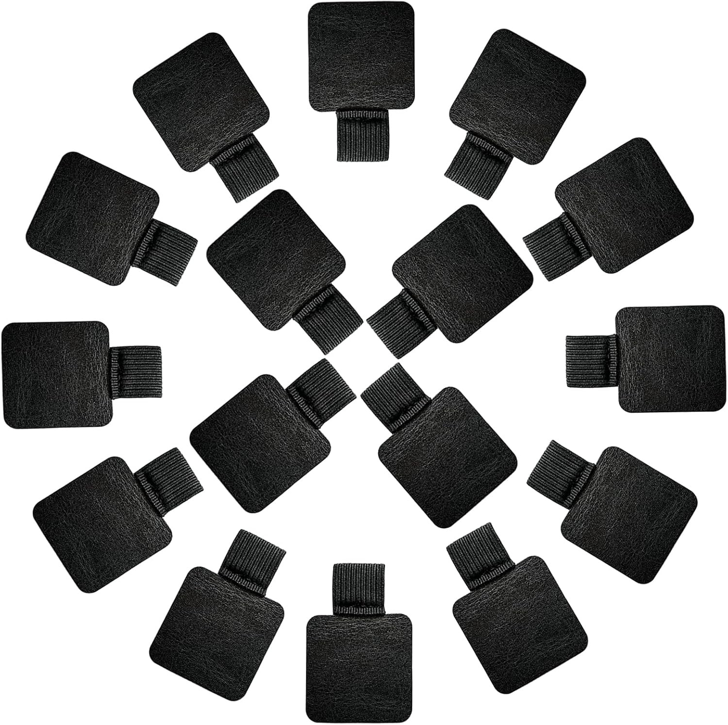 16PCS Notebook Pen Loop Holder,Self Adhesive Leather Pen Holder for Notebook,Pen