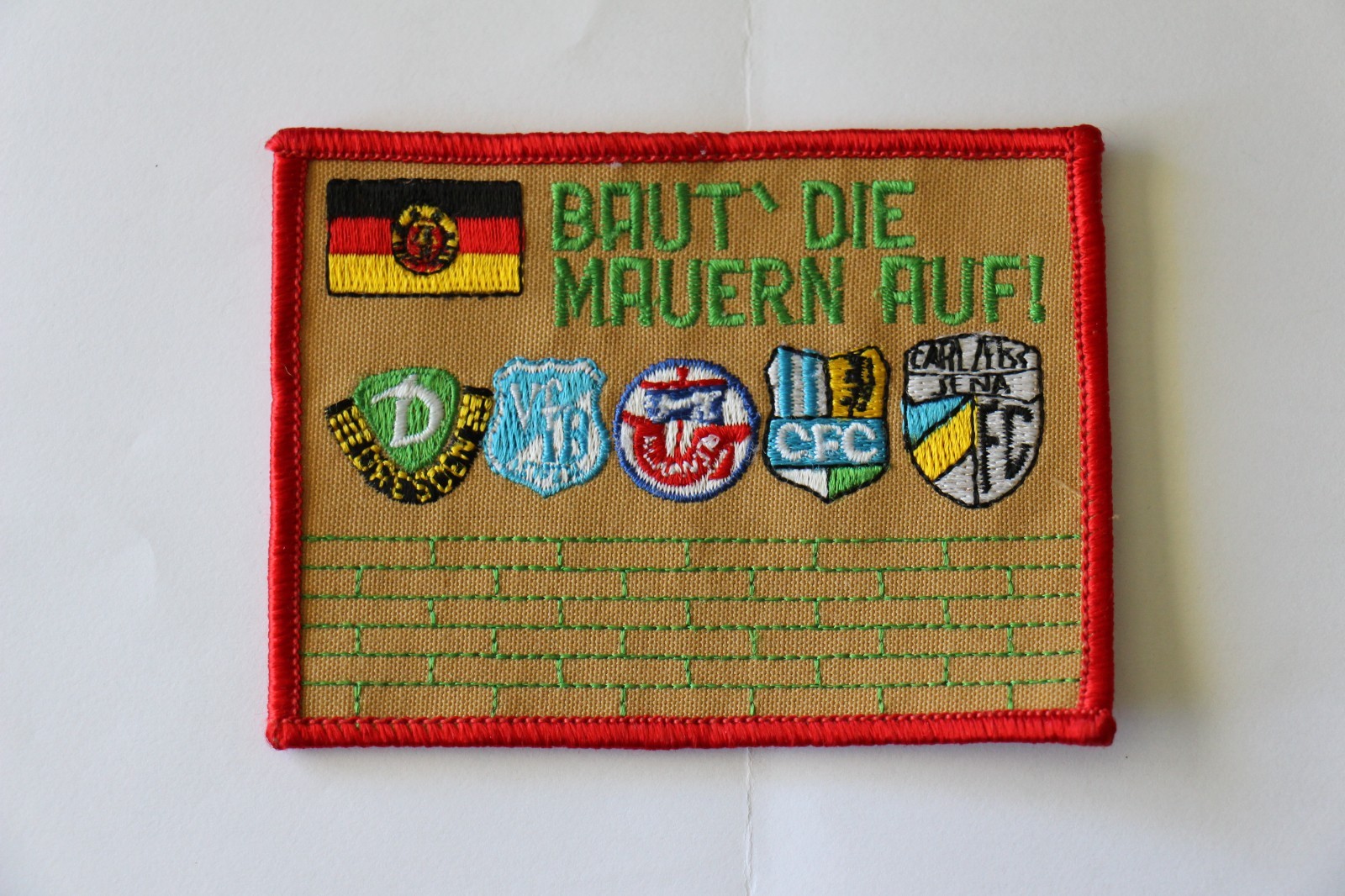 Patch anti football clubs East/GDR - rebuild the wall!