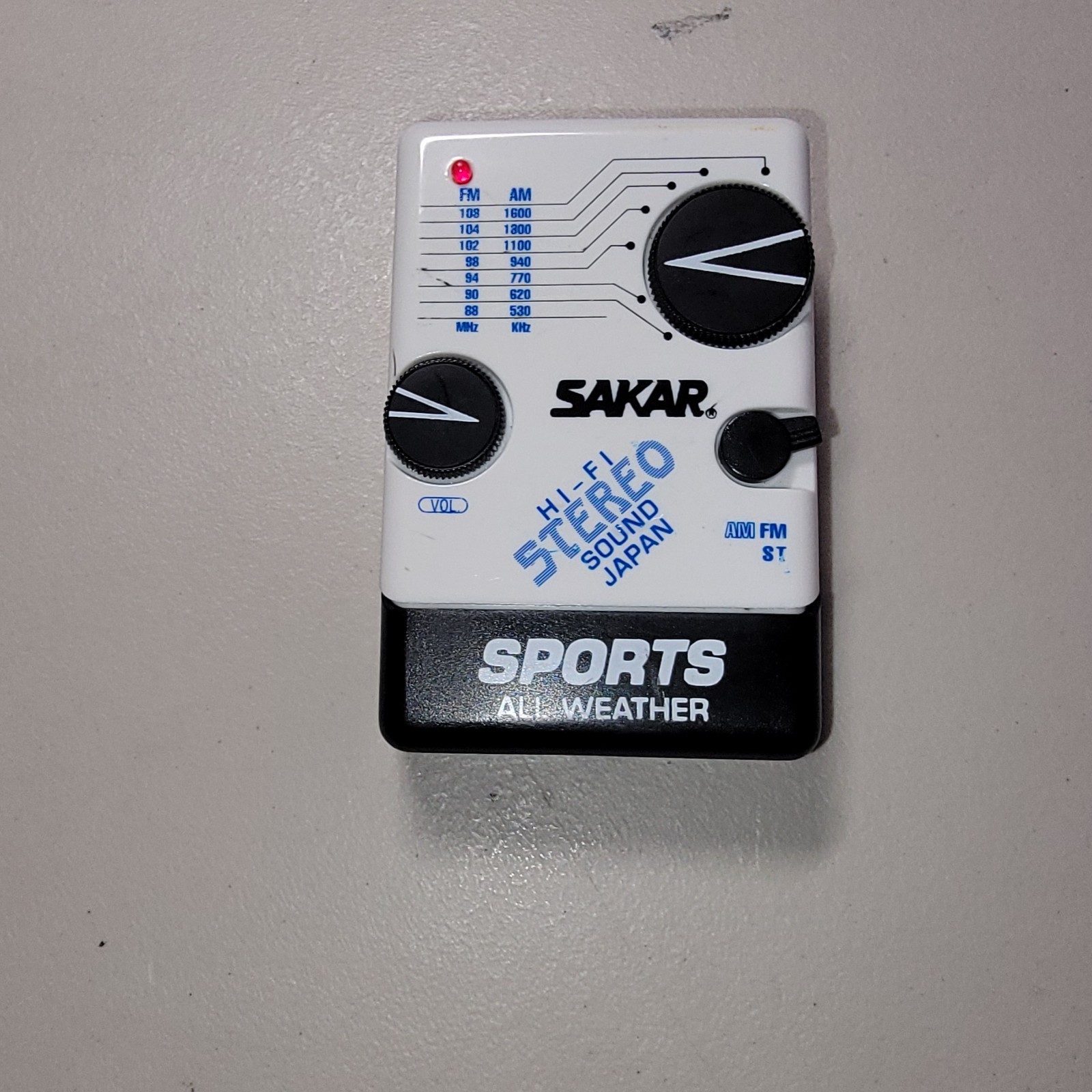Vintage Sakar Sports All Weather Hi-Fi Stereo Sound -Working Good