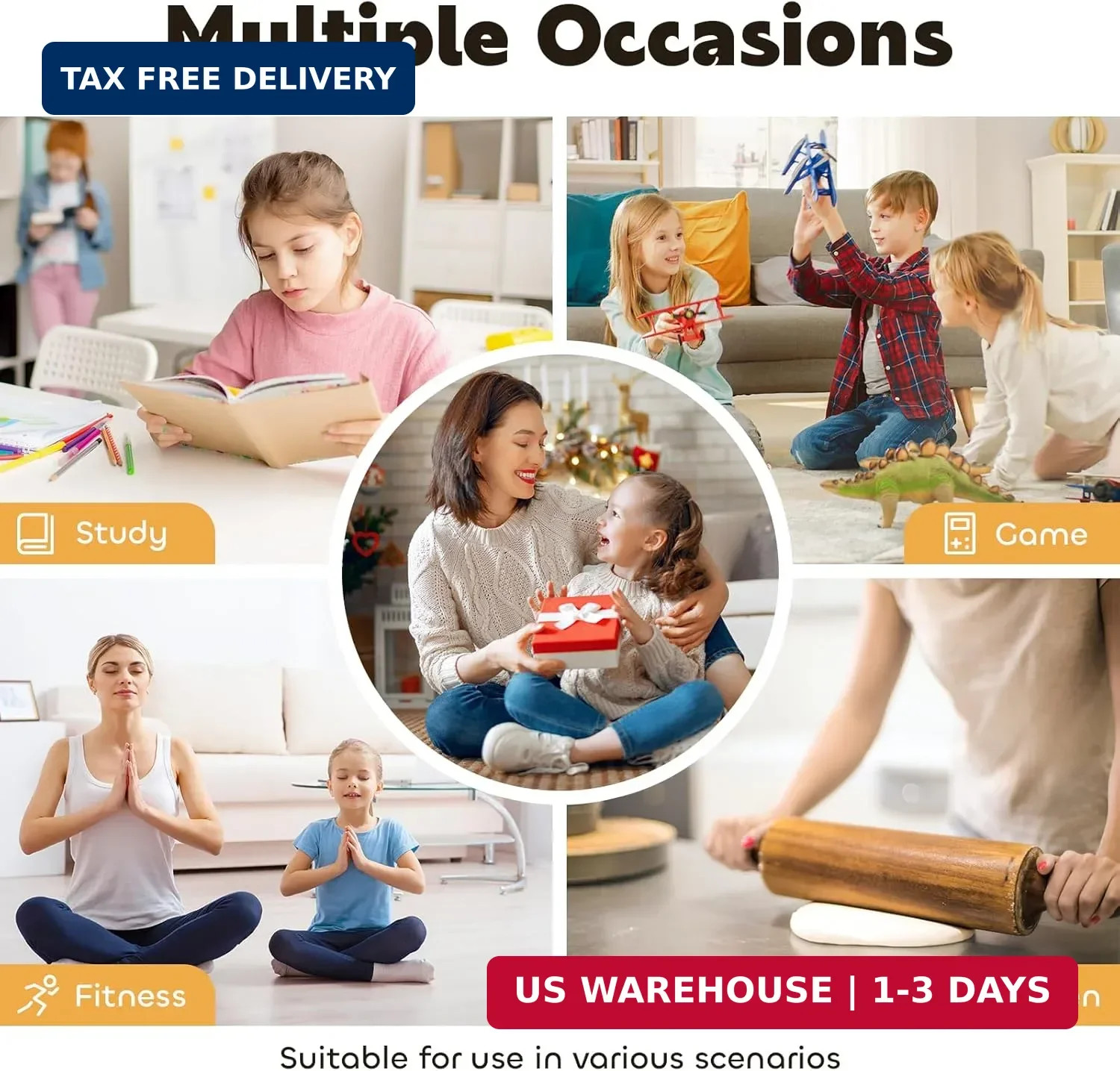 Visual Timer for Kids 60-Minute Countdown Timer with Optional Alarm, Focus Tool
