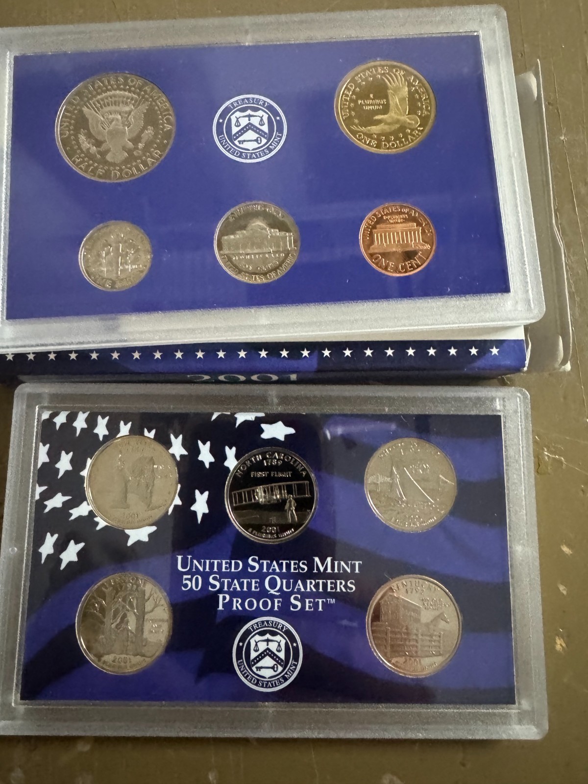 2001 US Proof Set with Box and COA