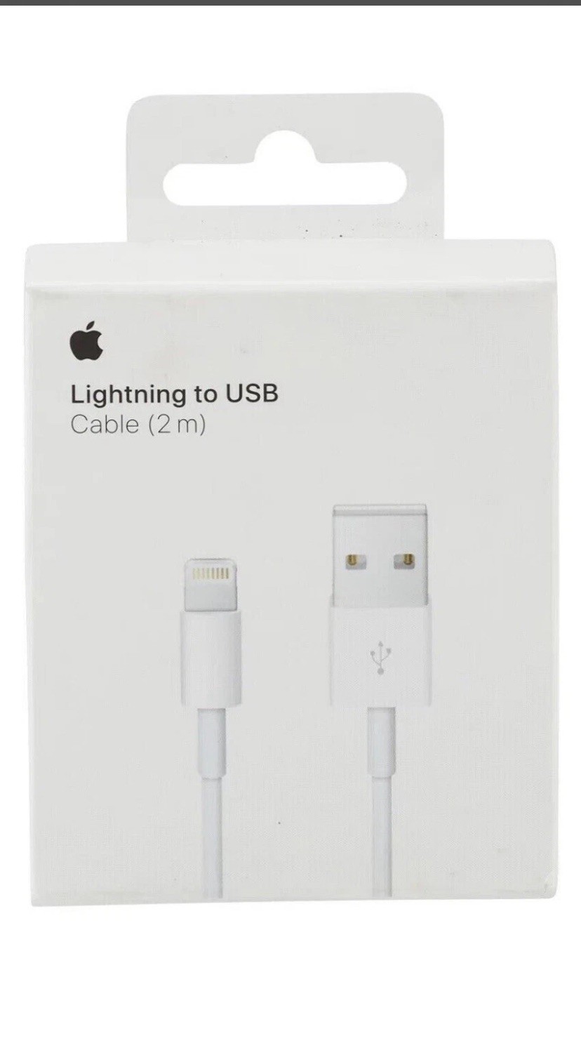 GENUINE ORIGINAL Apple iPhone 14 13 12 11 Charger USB to Lightning Cable - 2M