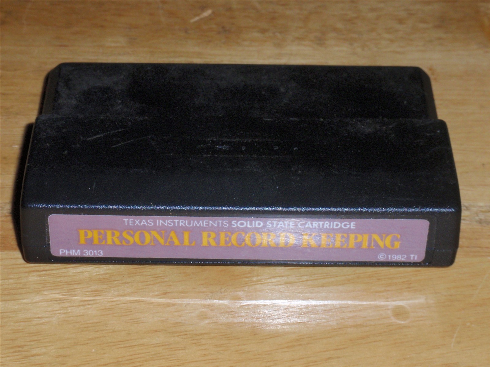 Personal Record Keeping Cartridge for Texas Instruments TI-99/4A 1982 PHM 3013