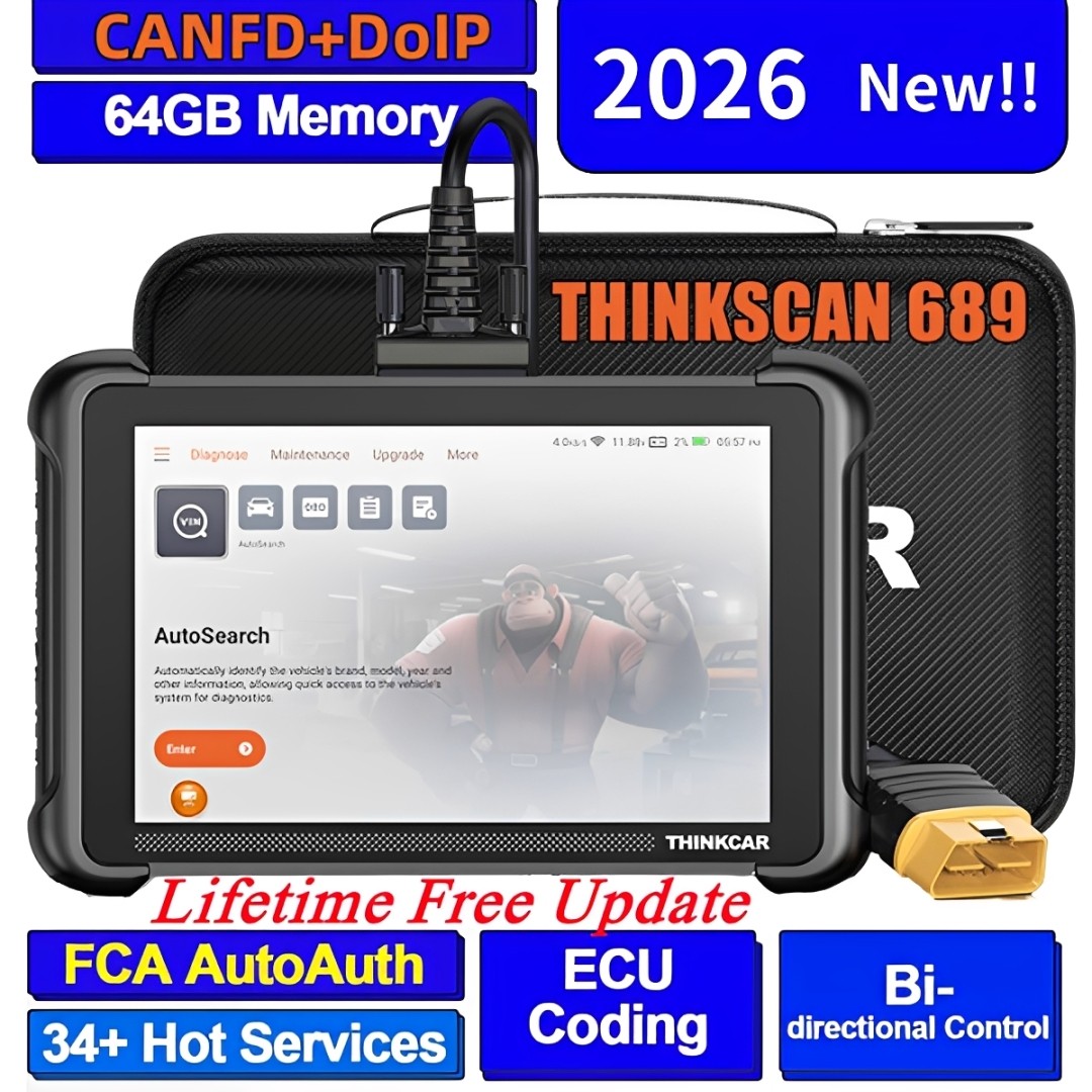 THINKCAR Key Programmer TKEY 101 For 689 BT/892BT/VO8 AI Bidirectional Scan US