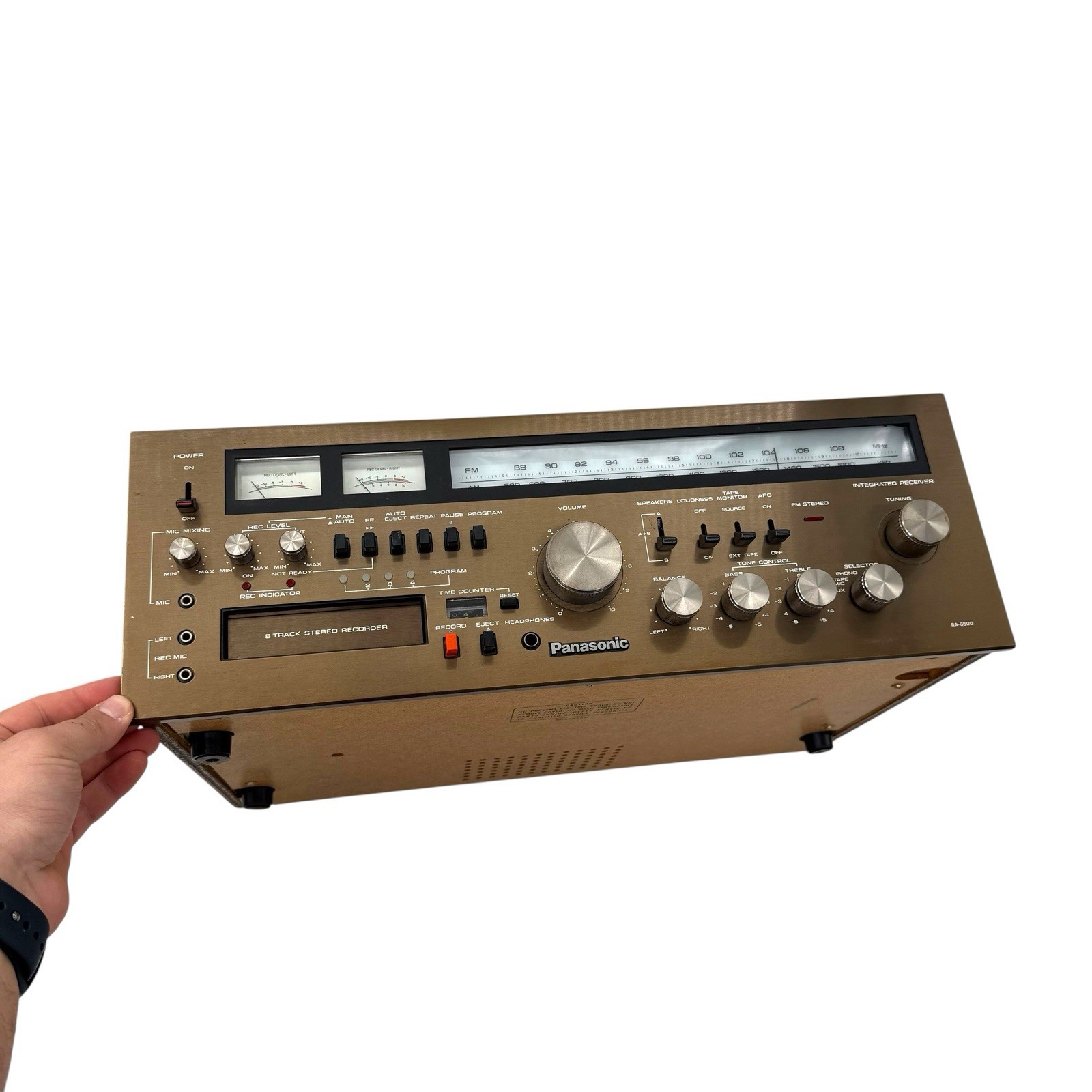 Vintage Panasonic RA-6600 8 Track Stereo Recorder Receiver- Read Description