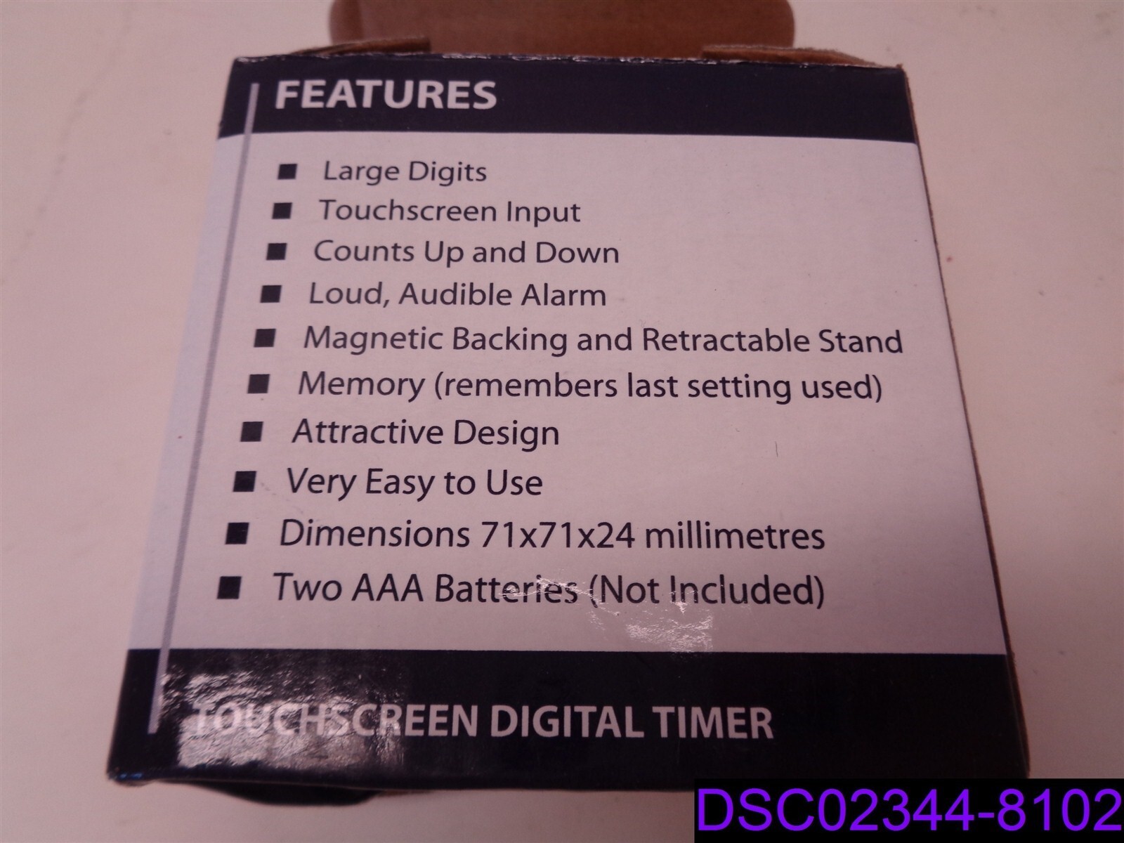 Wrenware Touchscreen Digital Timer