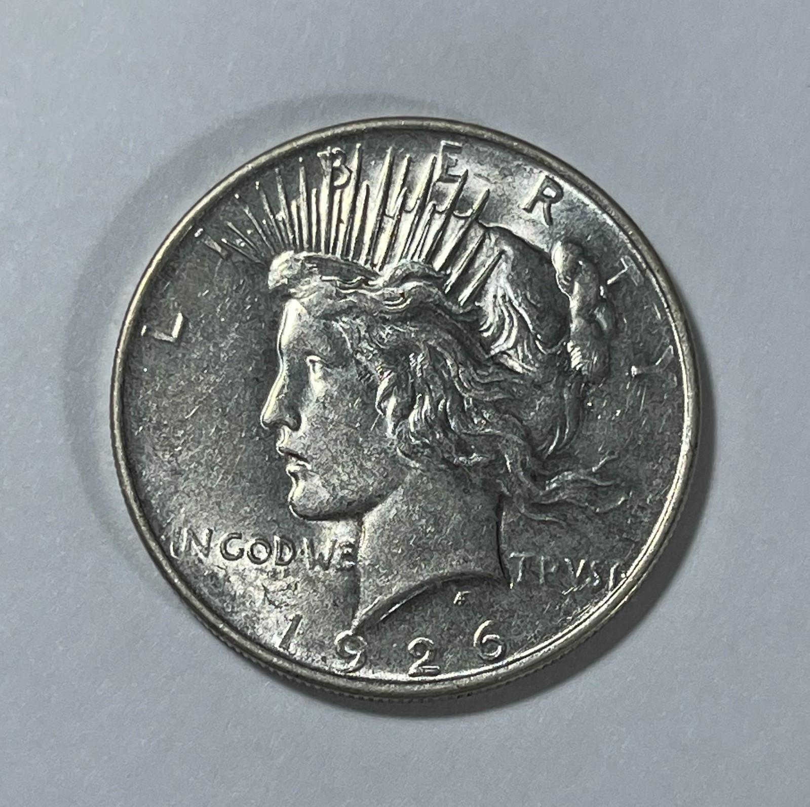 1926-D Peace dollar (#22163) Choice AU Nice luster.