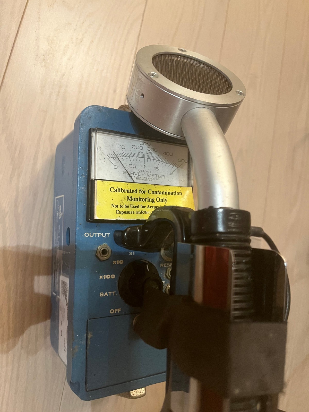 Johnson GSM-10S survey meter geiger counter radiometer   probe warranty