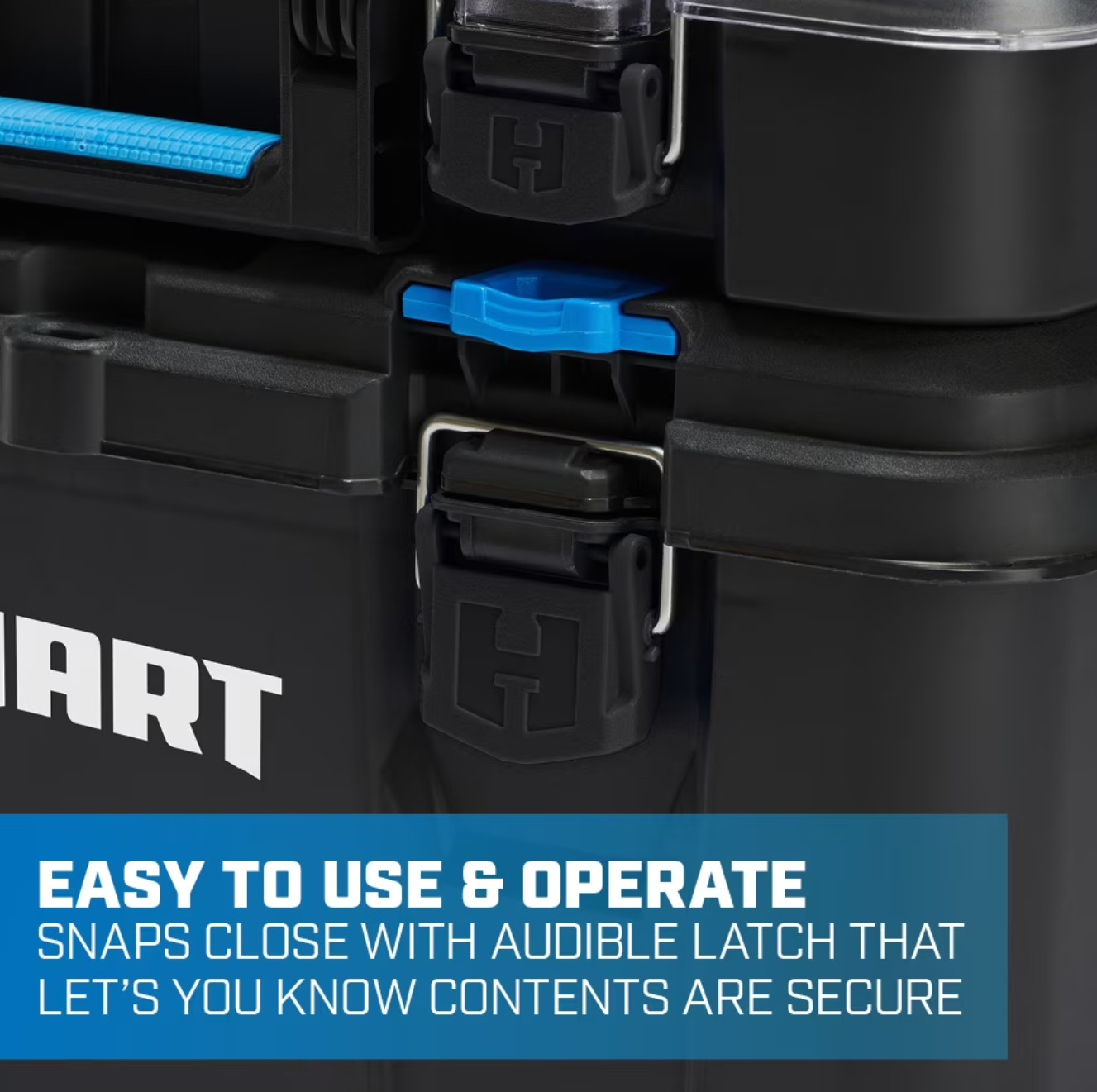 HART Stack Cart, Mobile Tool Box for Hardware Storage, Fits 7 Different Componen