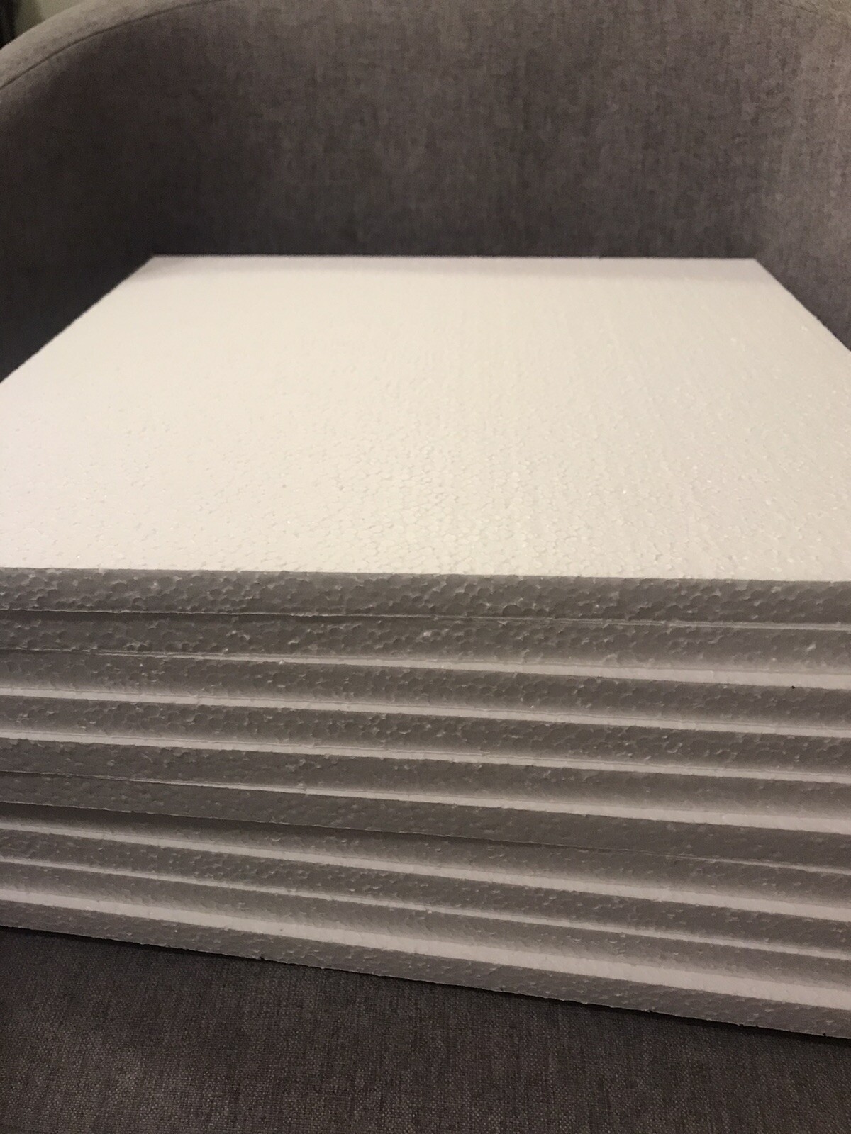 15pc 12"x12"x 1/2" Expanded Polystyrene Flat Sheets