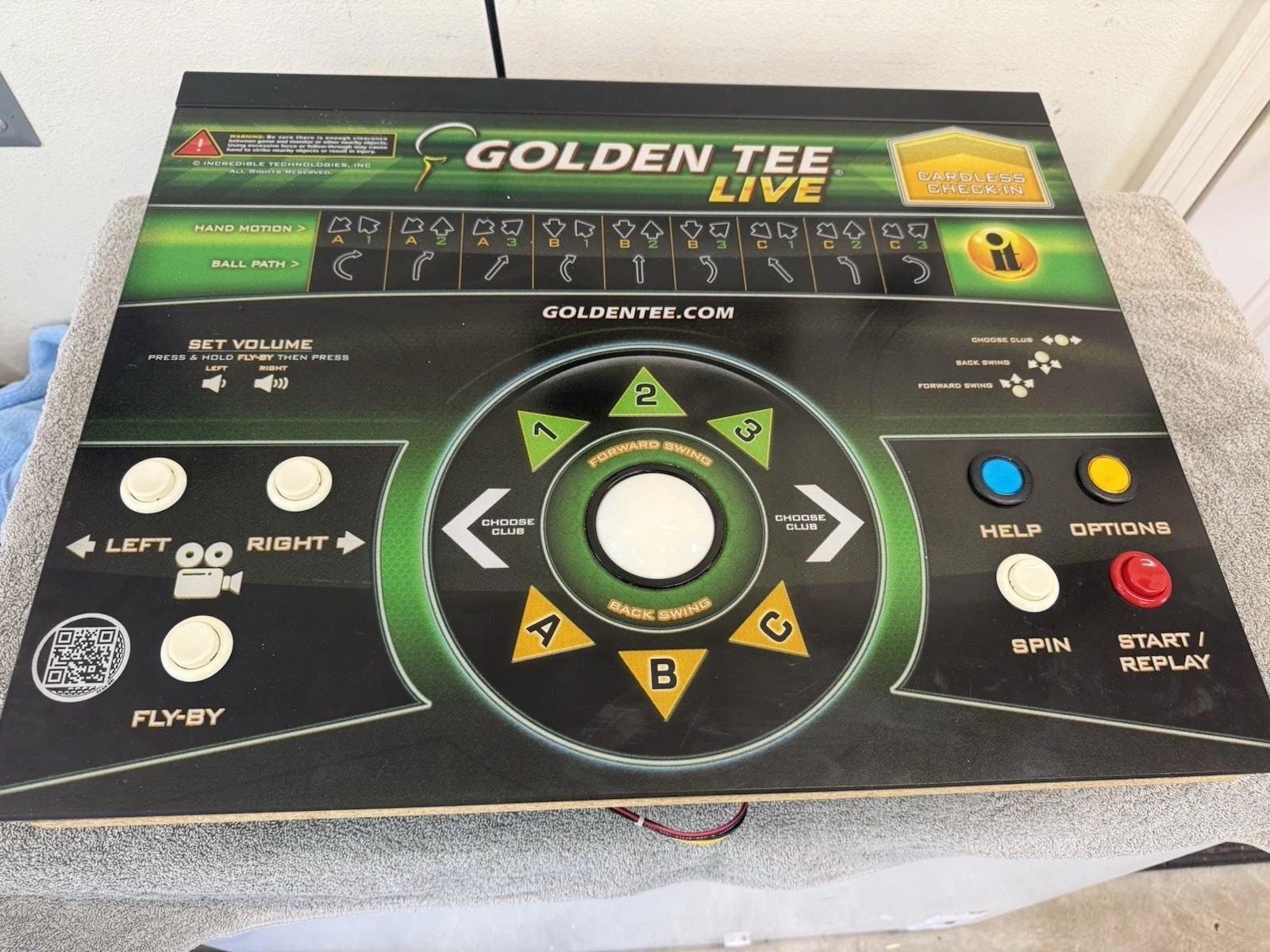 GOLDEN TEE GOLF Control Panel CP