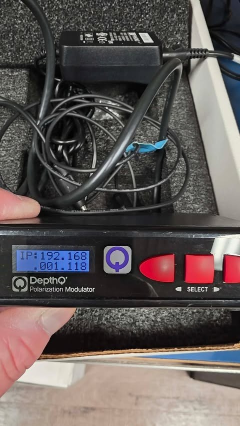 DepthQ Polarization Modulator w/ Modulator Driver SN: CPR 80x66 88123