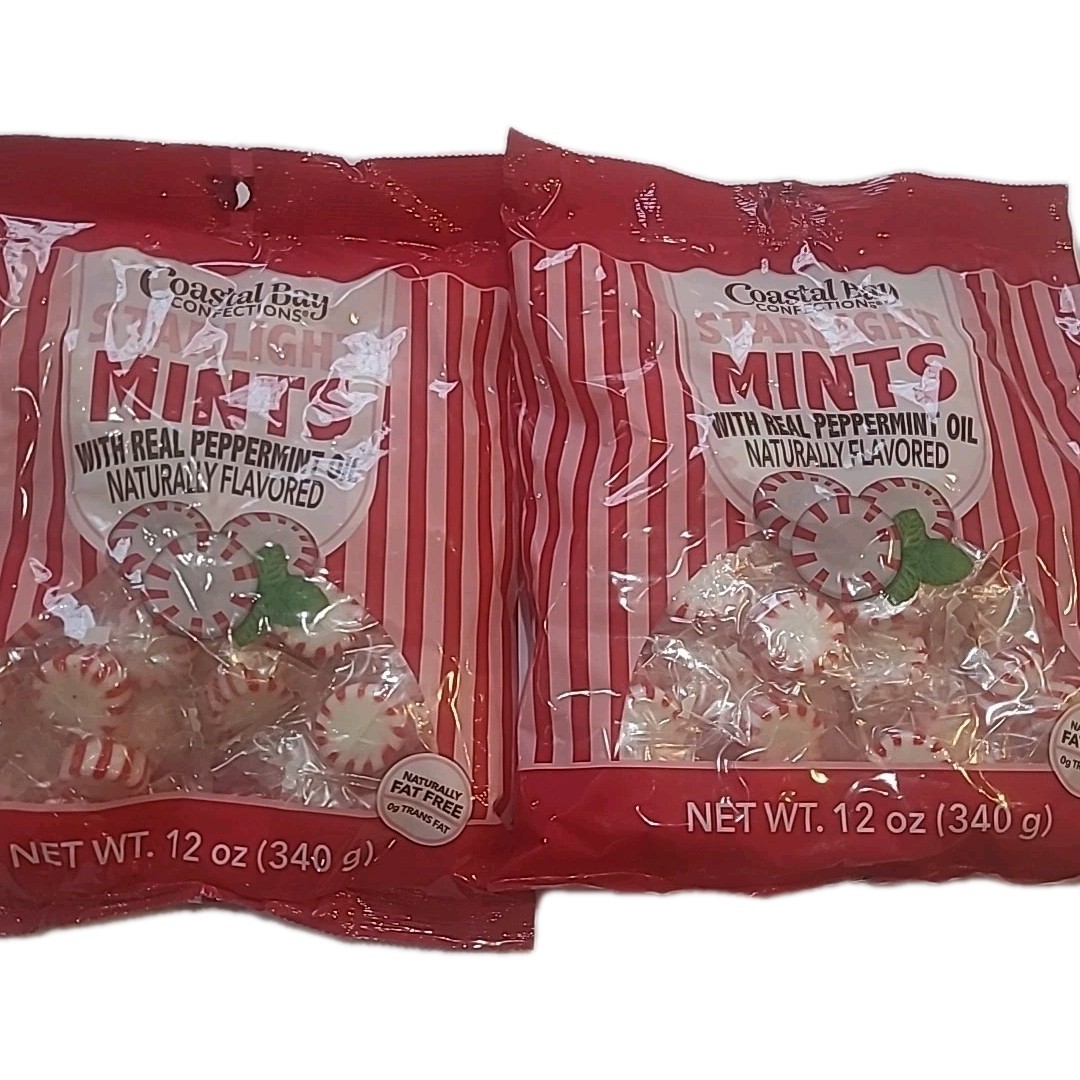 2 Bags Starlight Peppermint Hard Candy  1.5 Lbs Individually Wrapped