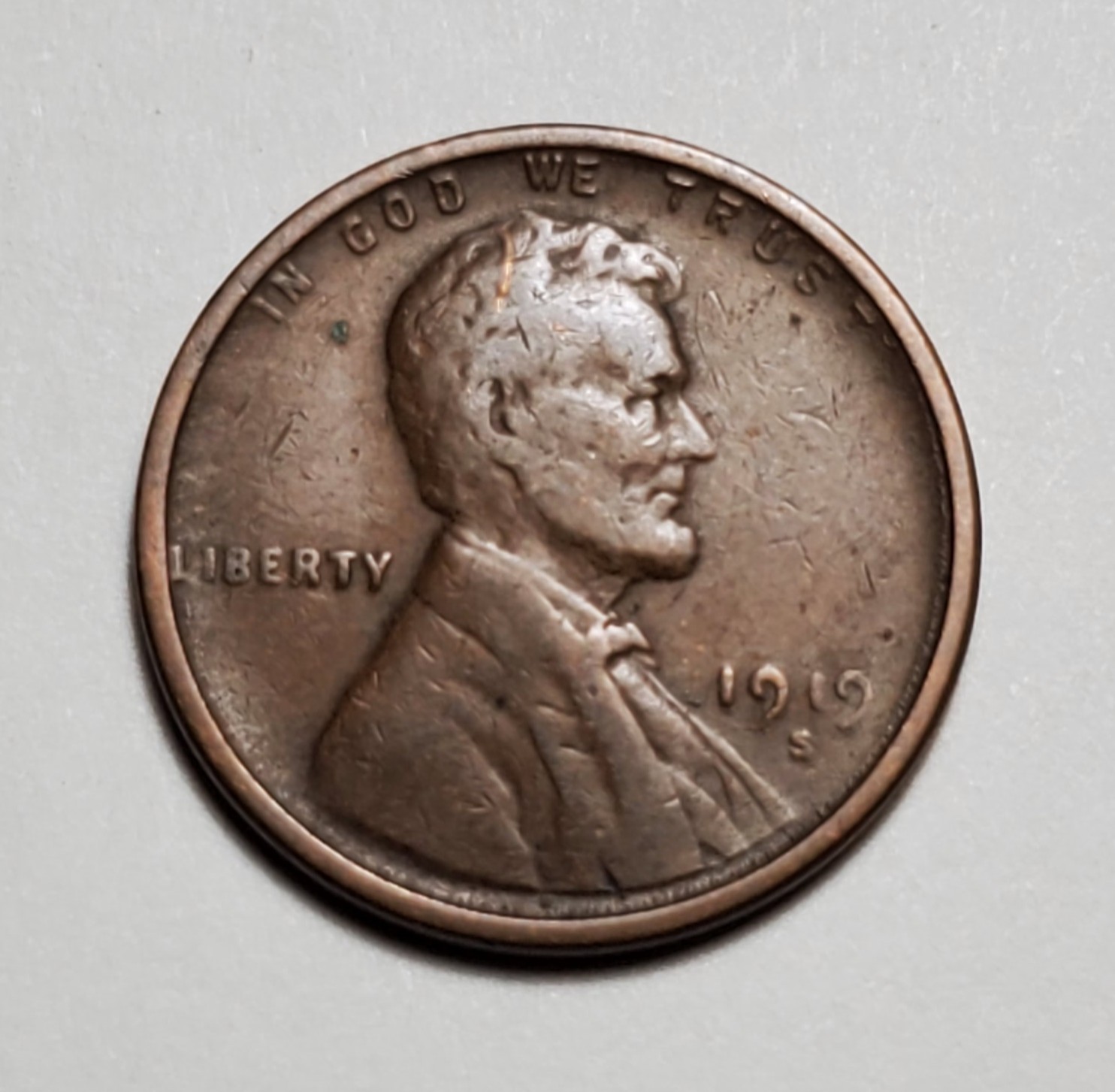 1919 S LINCOLN WHEAT PENNY #C9661