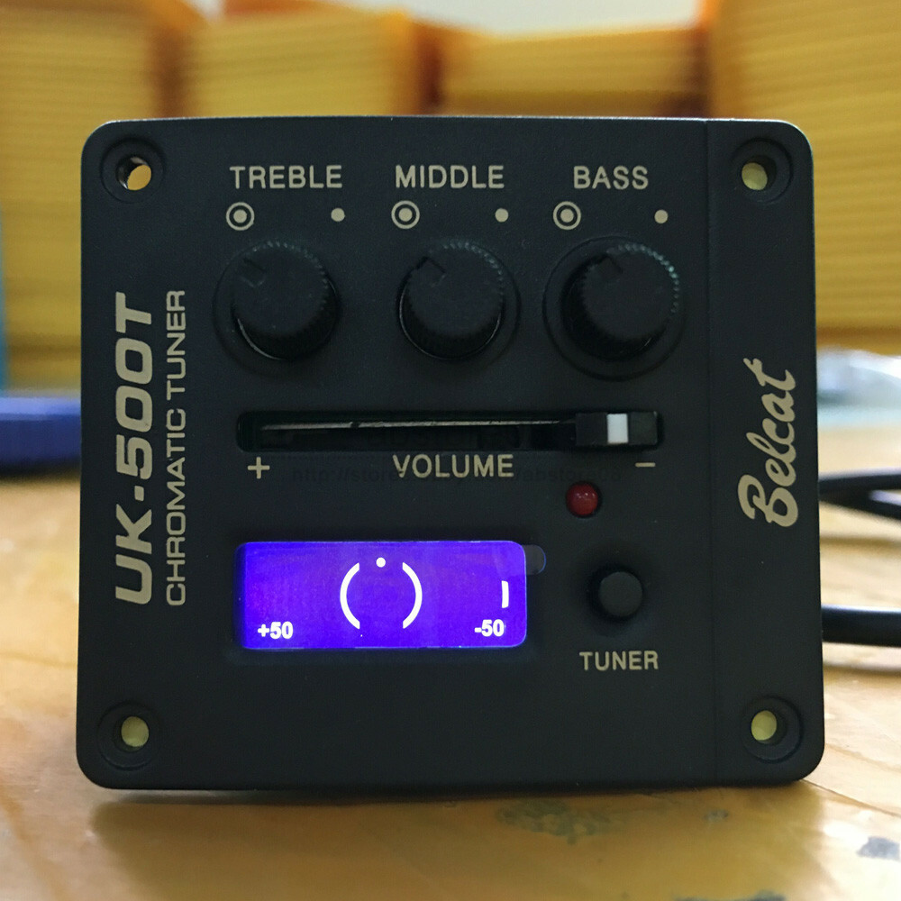 Ukulele Equalize Pickup System EQ LED Tuner UK-500T For Ukulele W/Piezo