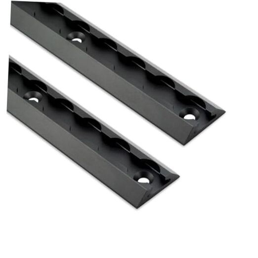 12" Venture Track T-6 12 Inch (2 Pack) Charcoal Gray - Floor Angled Profile