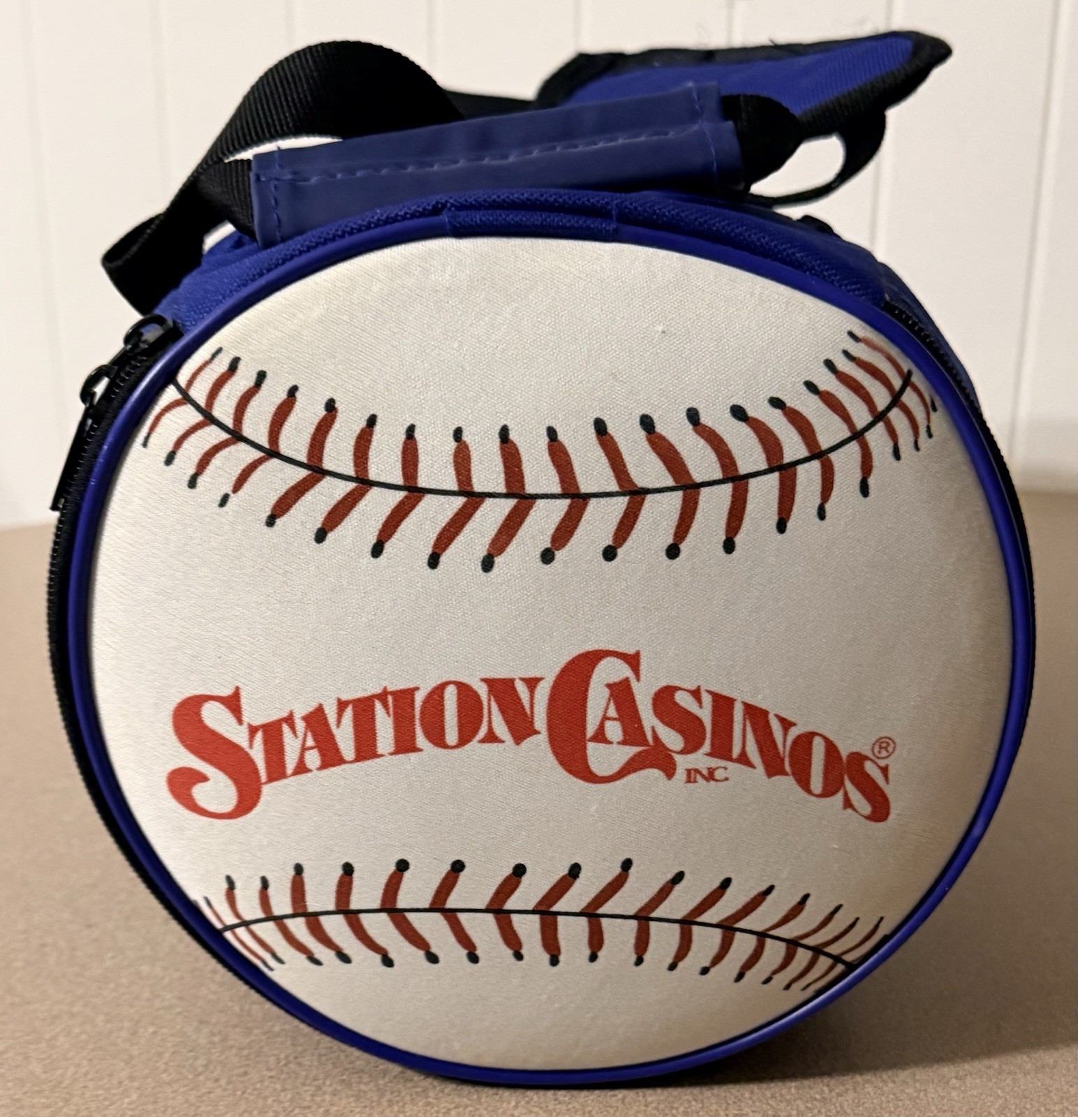 Station Casinos Baseball Insulated Duffel Cooler Bag Las Vegas Promo SGA Blue