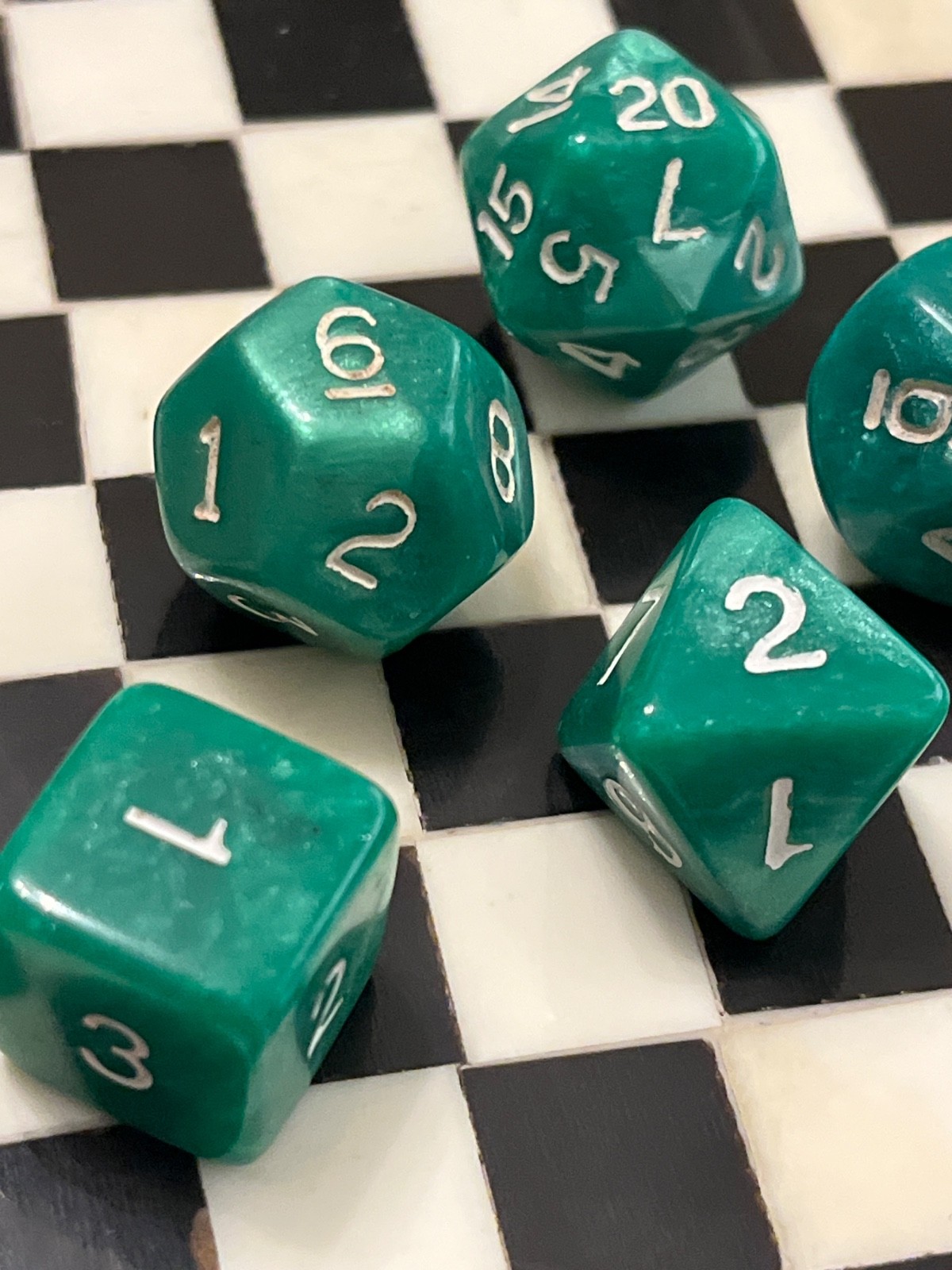 CHX 25205 OOP Chessex Marbelized (Swirl) Blue Dice Rpg D&d Armory Mold 120323@