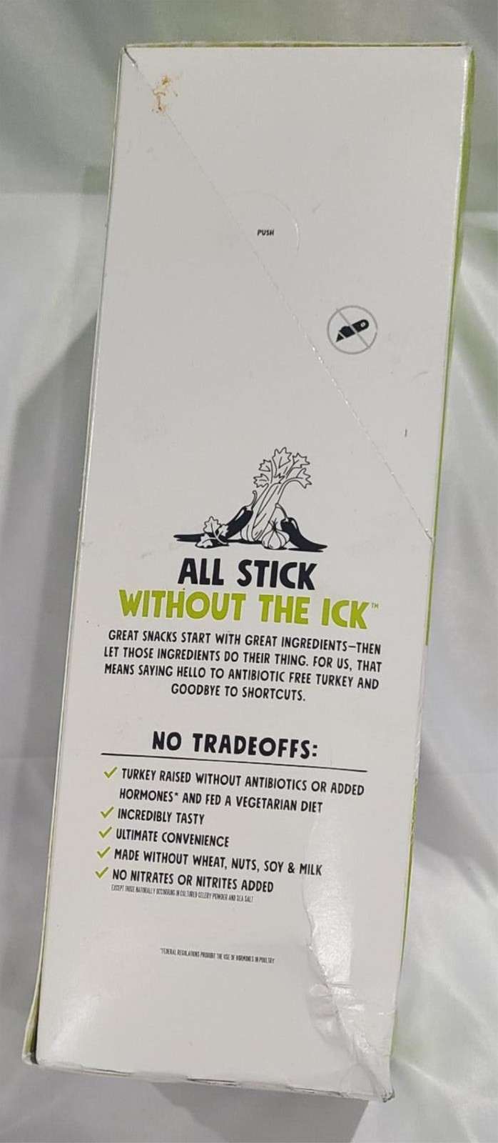 Chomps Jalapeno Turkey Jerky Meat Snack Sticks 24Pk Keto Paleo Low Carb BB 10/25
