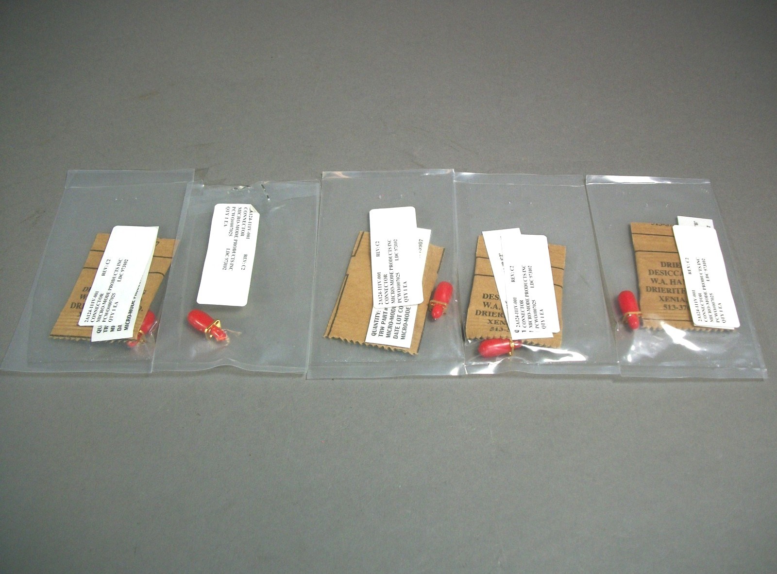 NOS - Lot of (5) Micro-Mode Products 522-A-6222-000XG SMA Connector