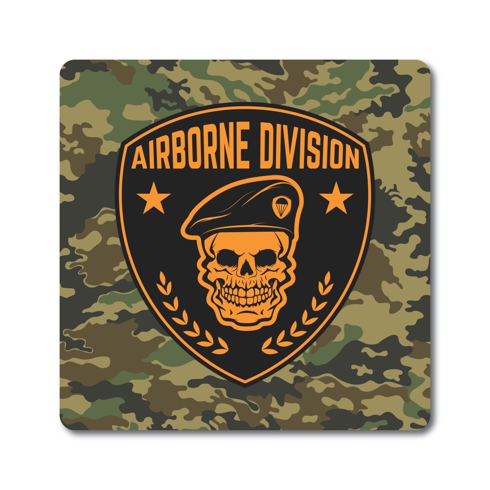Airborne division Aluminum Sign 18in x 18in - Mancave Gun Room Wall Art