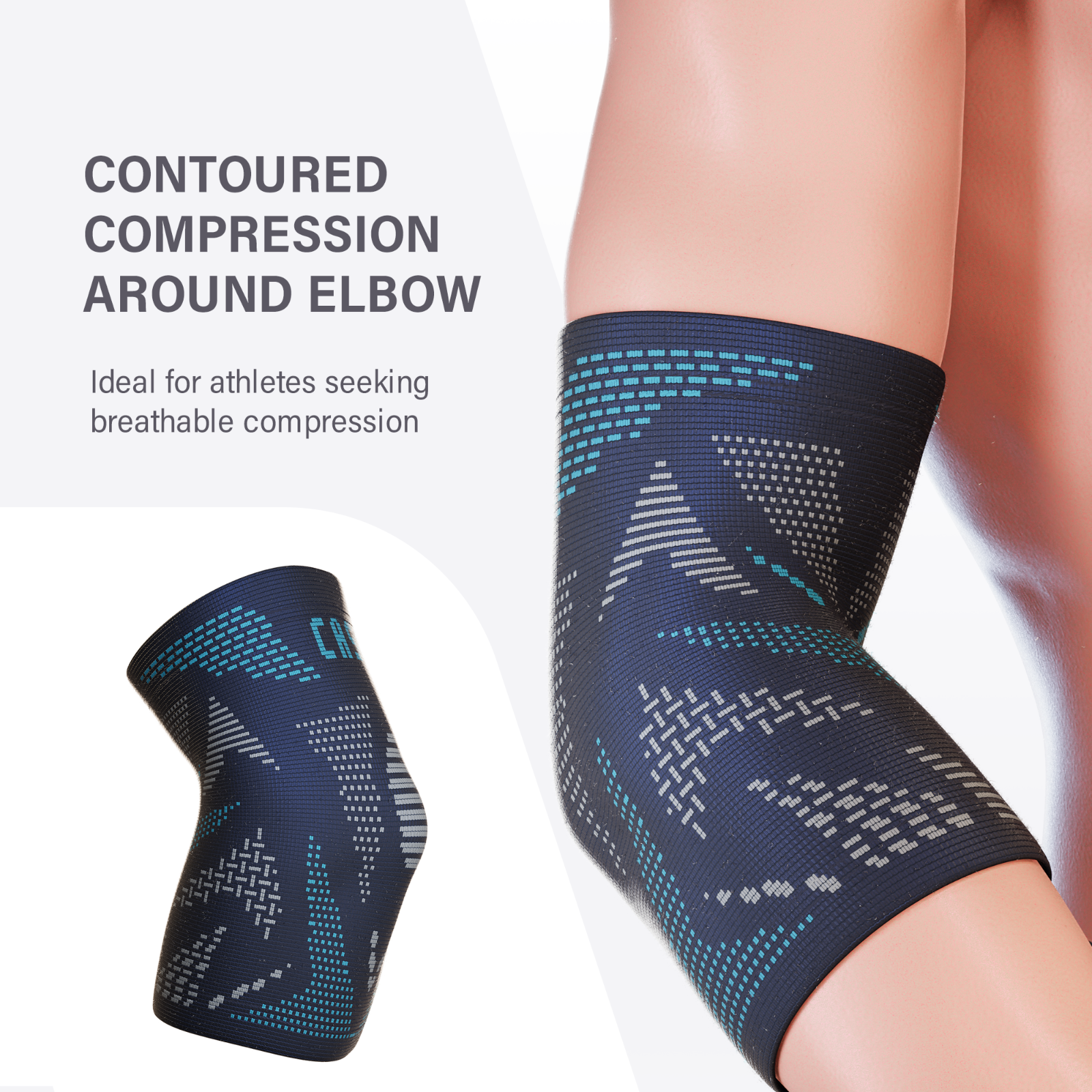2 Pcs Elbow Brace Compression Support Sleeve Fit Arthritis Tendonitis Joint Pain