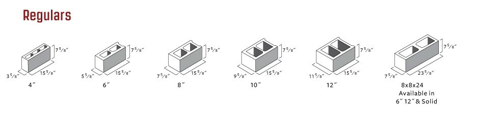 Step Ladder Wall Hanger for 6" Cinder Block/Concrete Block (2 Brackets)